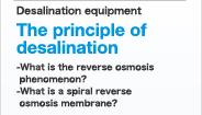 The principle of desalination
